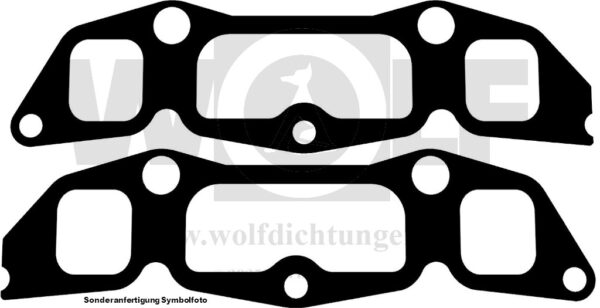 Auspuffkrümmerdichtungen im Set für Ford | D 0707 | 3050 – Bild 2