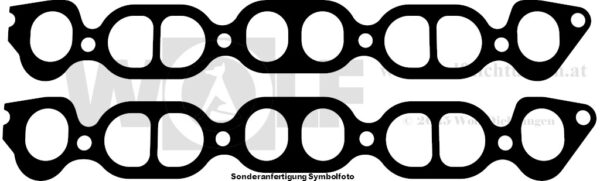 Auspuffkrümmerdichtungen im Set für Mercedes | 220 D | W 115 – Bild 2
