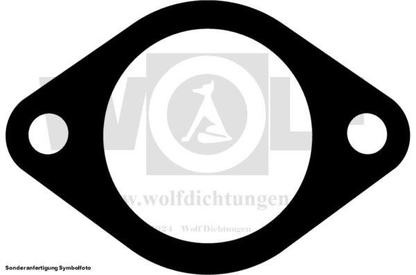 Auspuffkrümmer-Flanschdichtung für Weichai Weifang | K 102 | K 4102 D – Bild 2